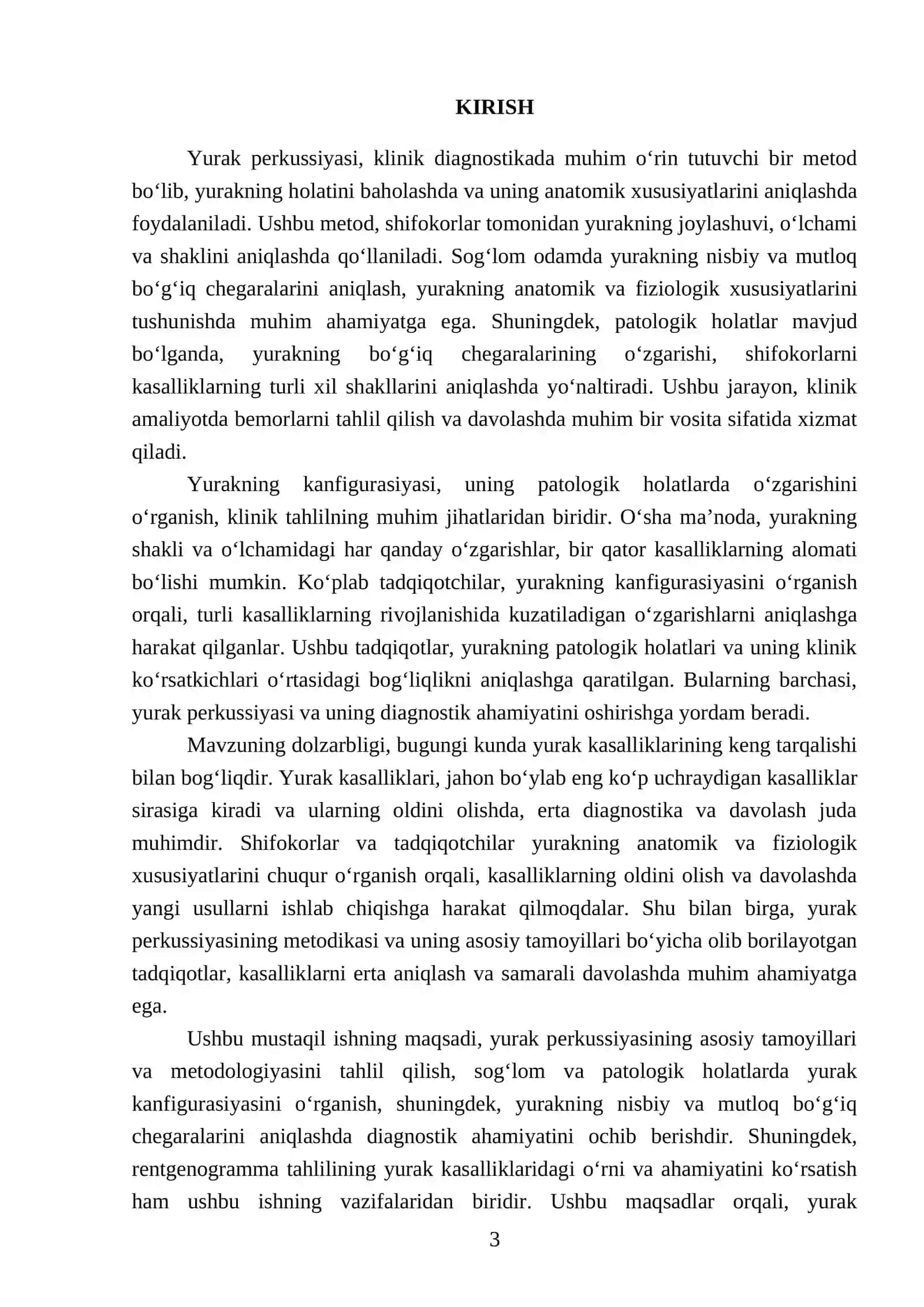 Yurak perkussiyasi 3
