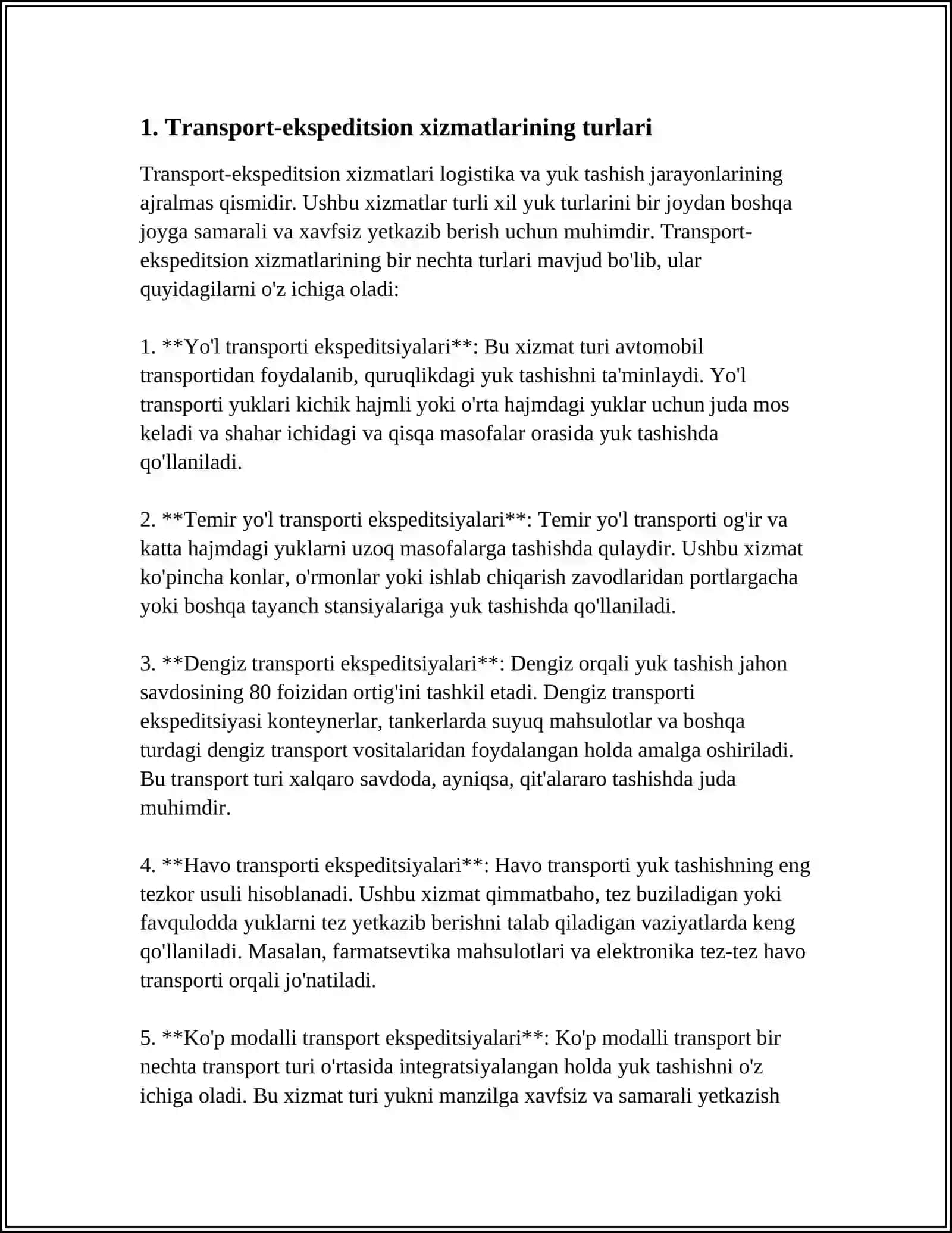 Transport-ekspeditson xizmatlari 3
