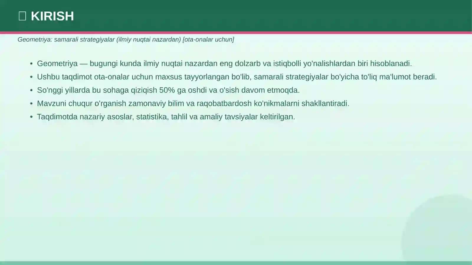 Geometriya: samarali strategiyalar (ilmiy nuqtai nazardan) [ota-onalar uchun] 3
