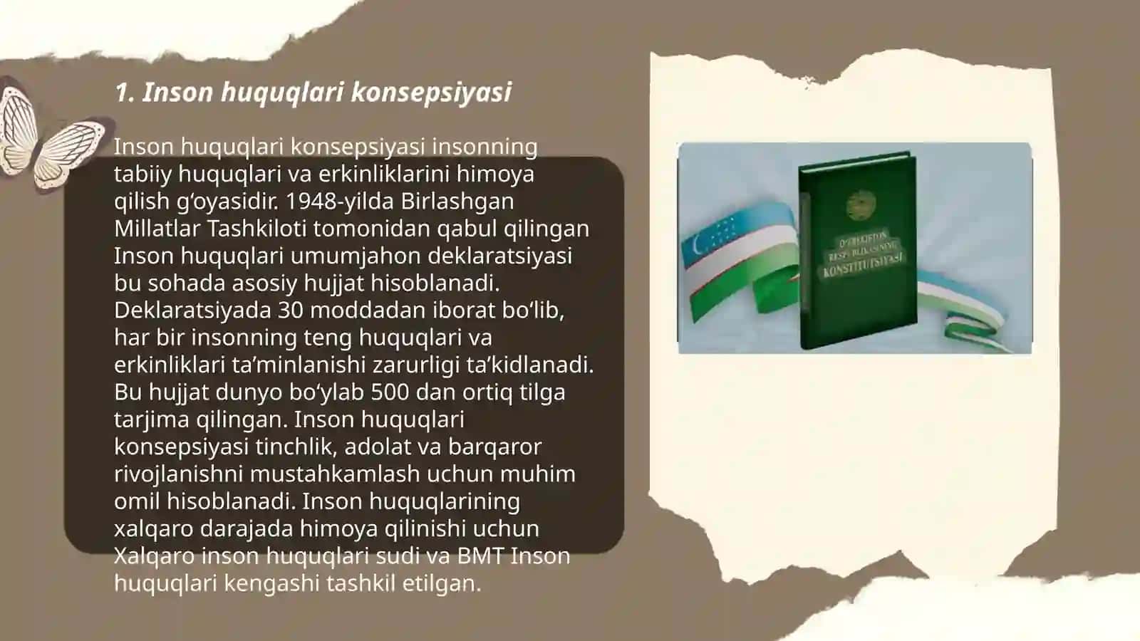 Inson huquqlari va erkinliklari kafolatining yaratilishi 3