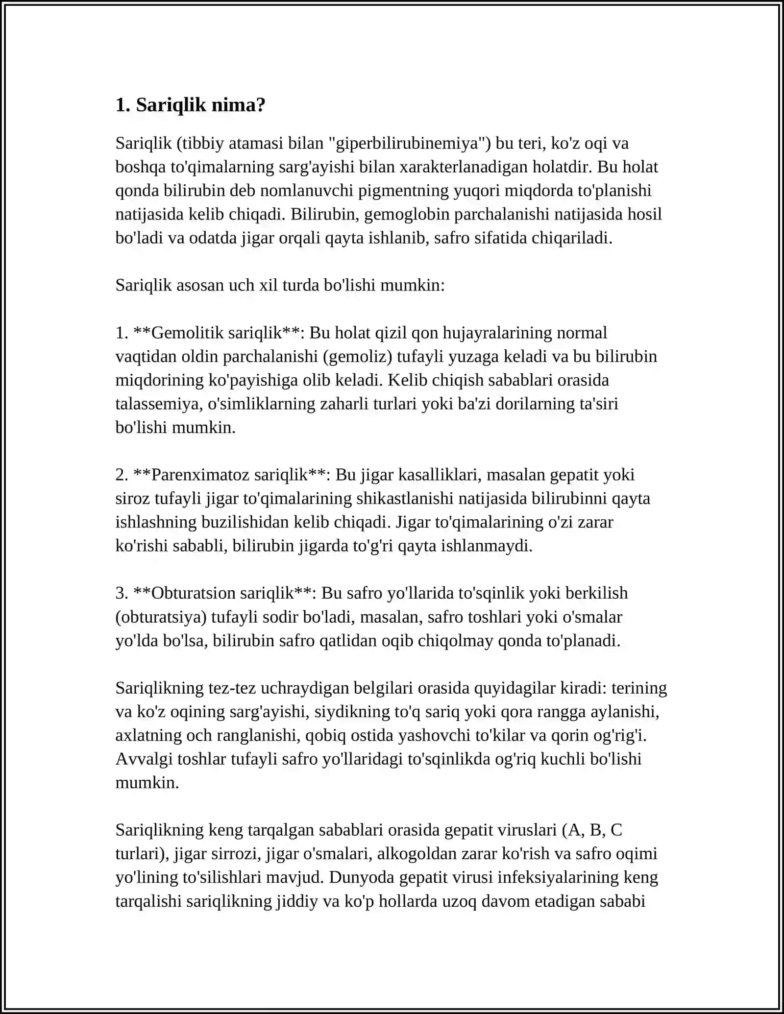 CHAQALOQLARDA SARIQLIK 3
