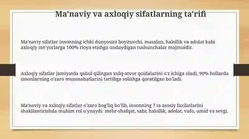 Emotsional holatlarda ma'naviy va axloqiy sifatlarning o'rni 3