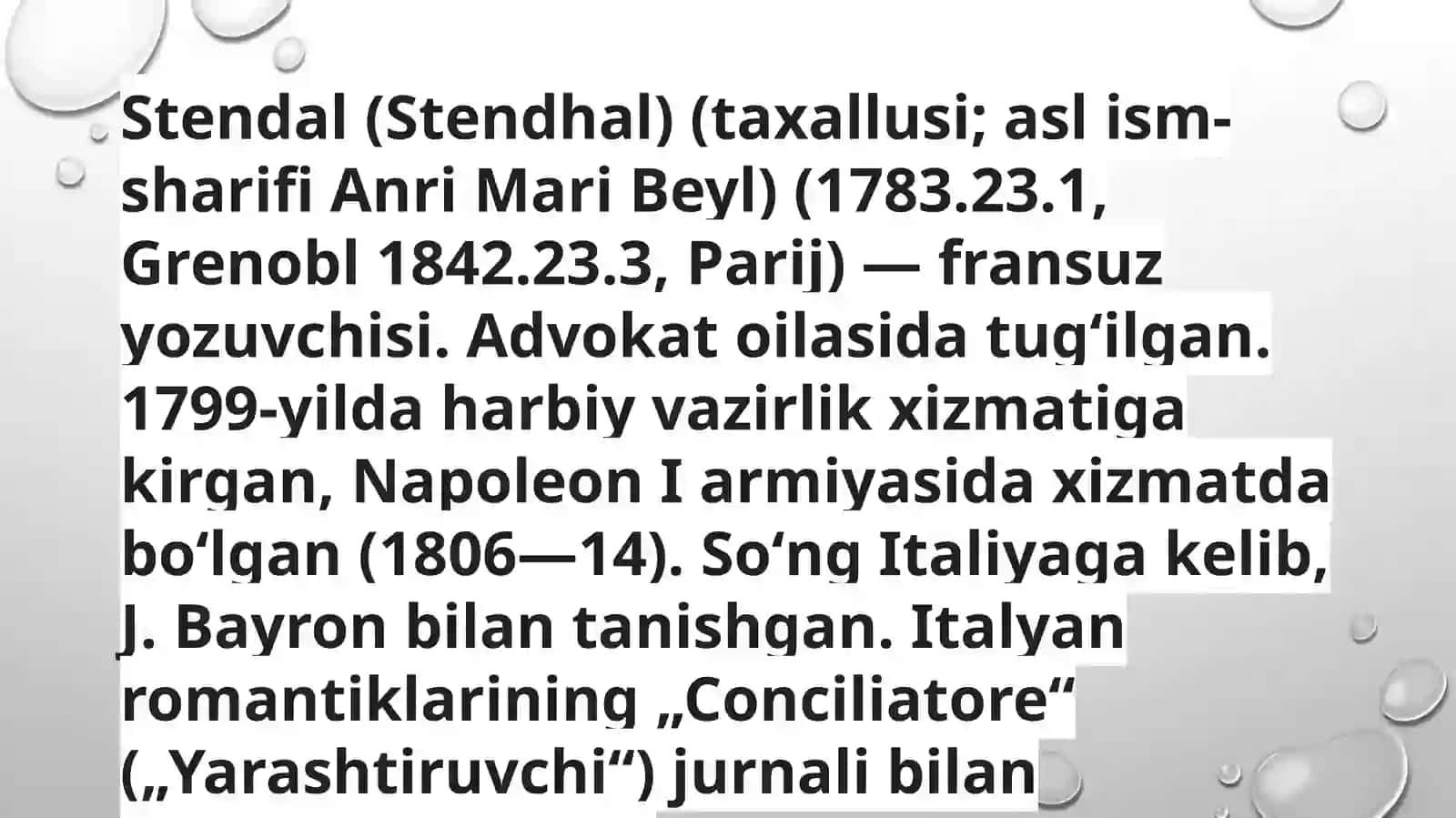 Stendalhayoti va ijodi 3