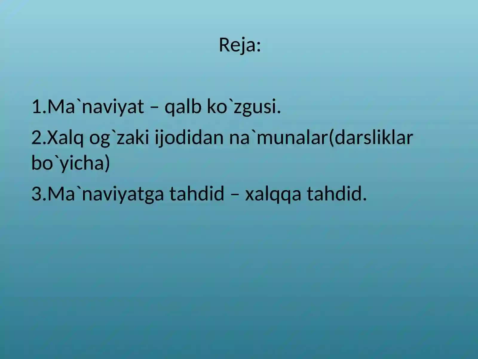 BOSHLANG‘ICH TA’LIMDA O‘QUVCHLARNING MA’NAVIYATINI TURLI TAHDIDLARDAN ASRASHDA XALQ OG‘ZAKI IJODINING O‘RNI 3
