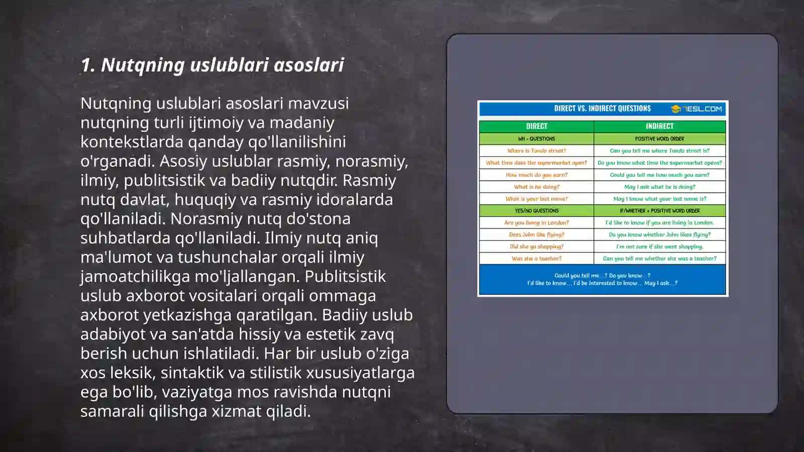 Nutqning uslubiy shakllari 3