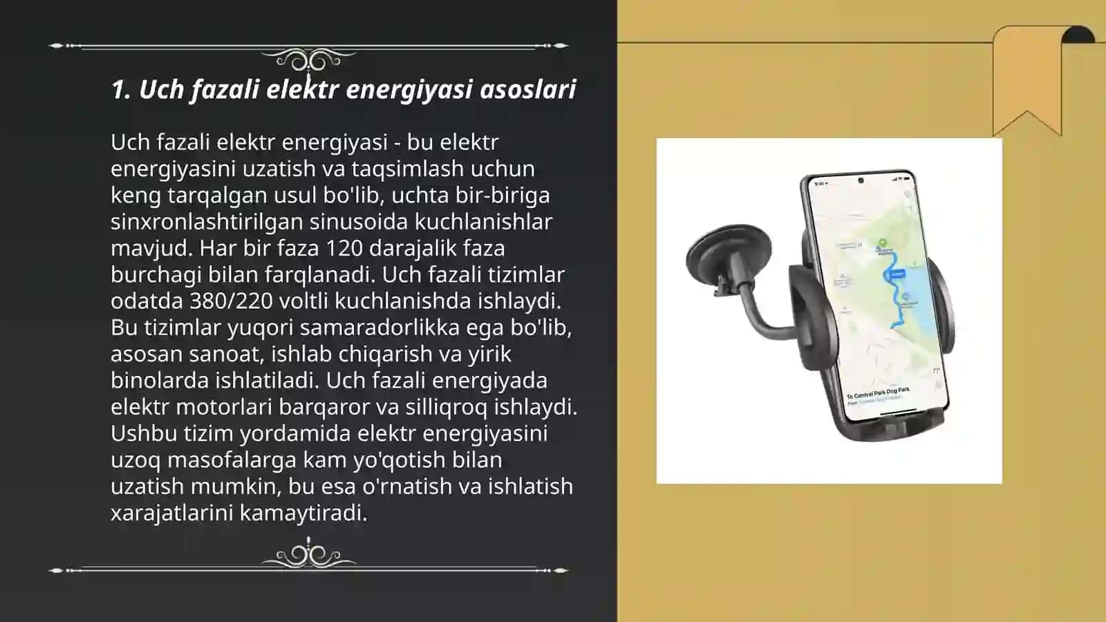 Uch fazali EYUK, kuchlanish va tok sistimasini xosil kilish 3