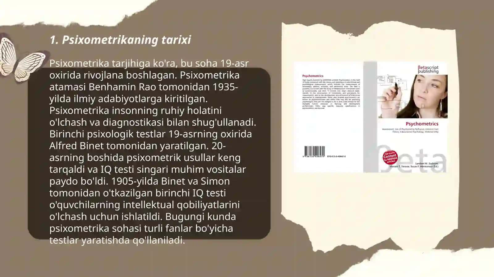 Psixodiagnostikaning psixometrik asoslari 3