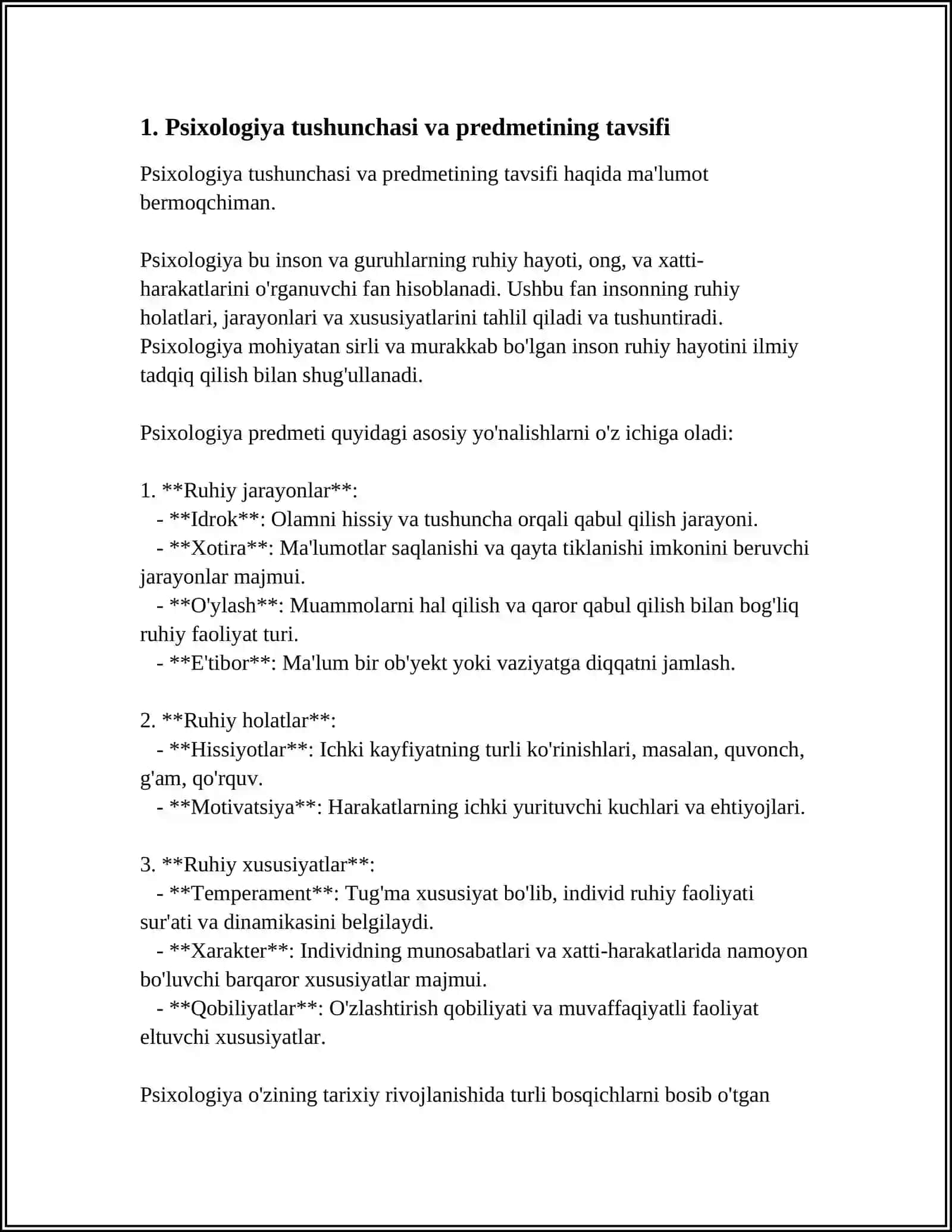 PSIXALOGIYA FANINING PREDMETI VA UNING RIVIJLANISH TARIXI 3
