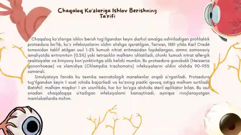 Chaqaloq ko'zlariga ishlov berish 3