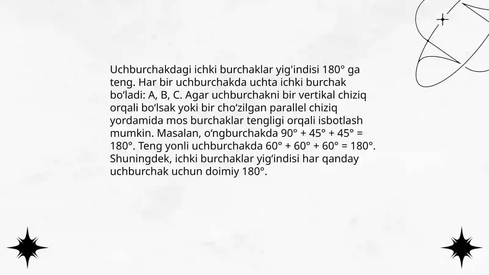 Geometrik shakllardagi burchaklar 3