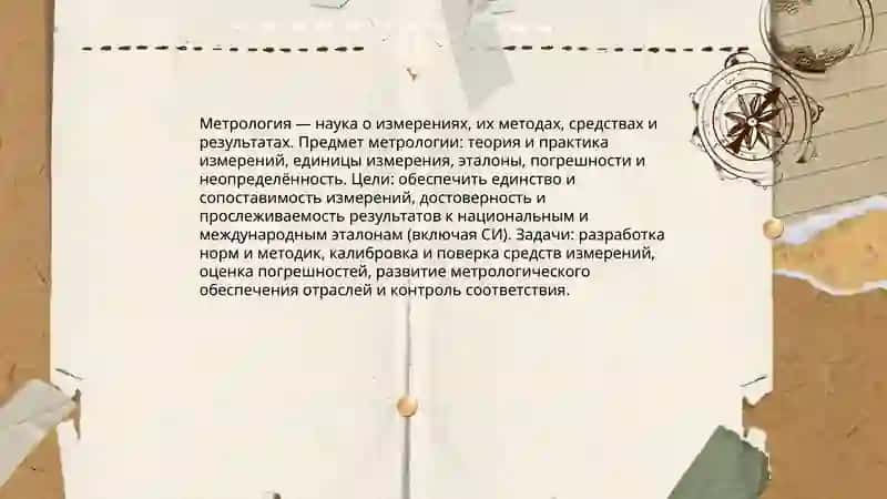 Изучение основных понятий и определений в метрологии 3