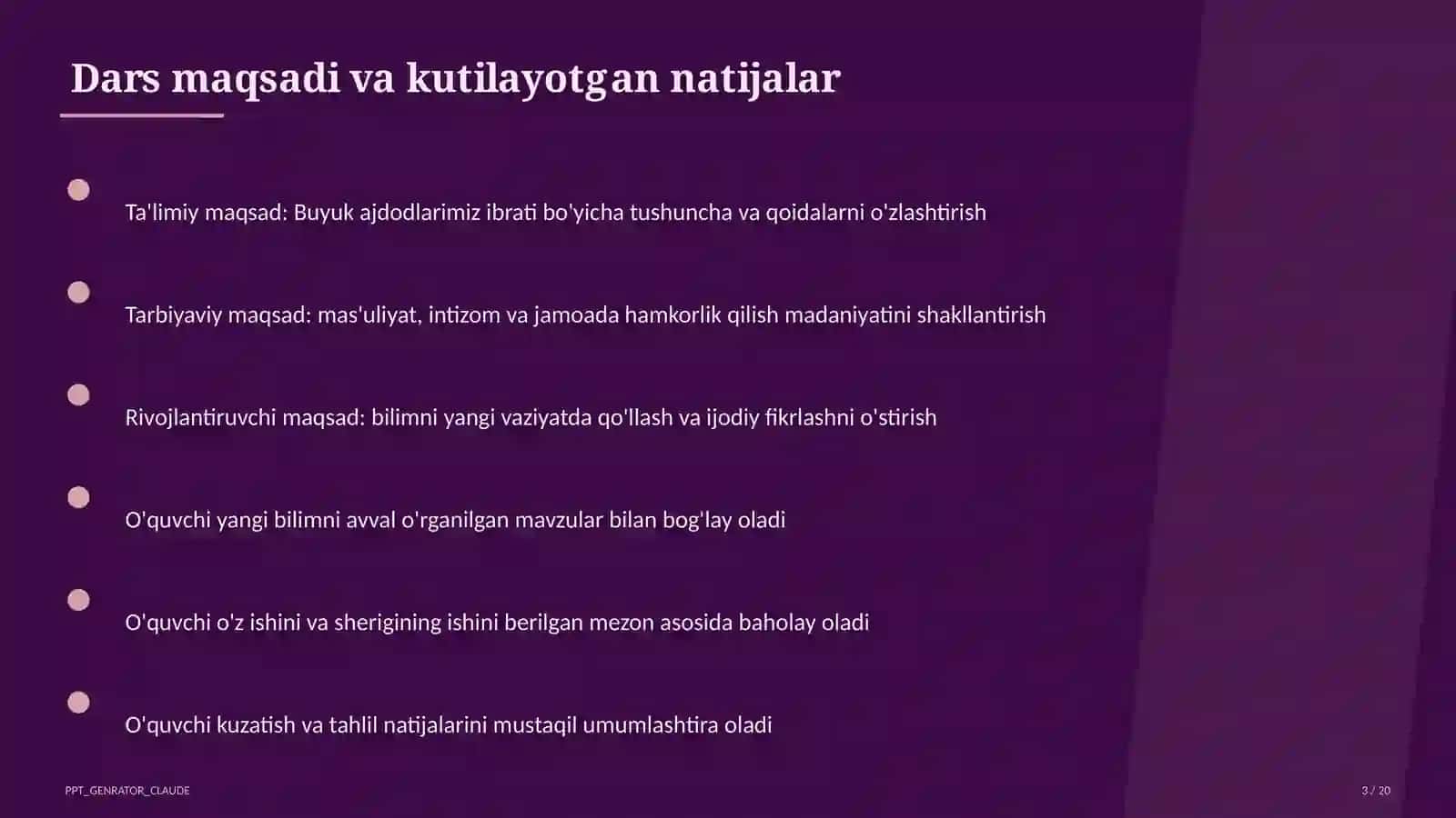 Buyuk ajdodlarimiz ibrati (6-sinf) 3