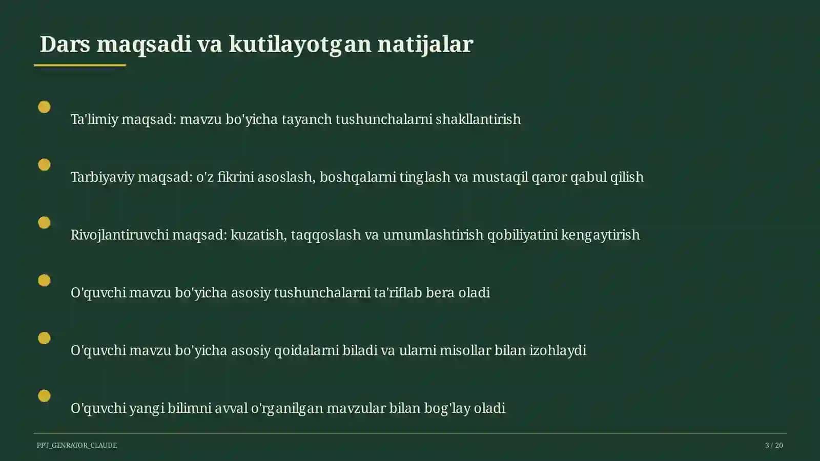 PowerPoint dasturida taqdimot yaratish (7-sinf) 3