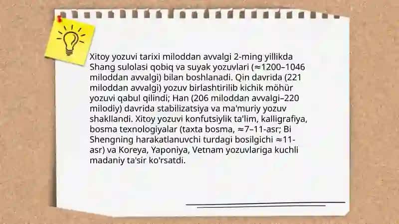 Xitoy yozuvining madaniy tasiri 3