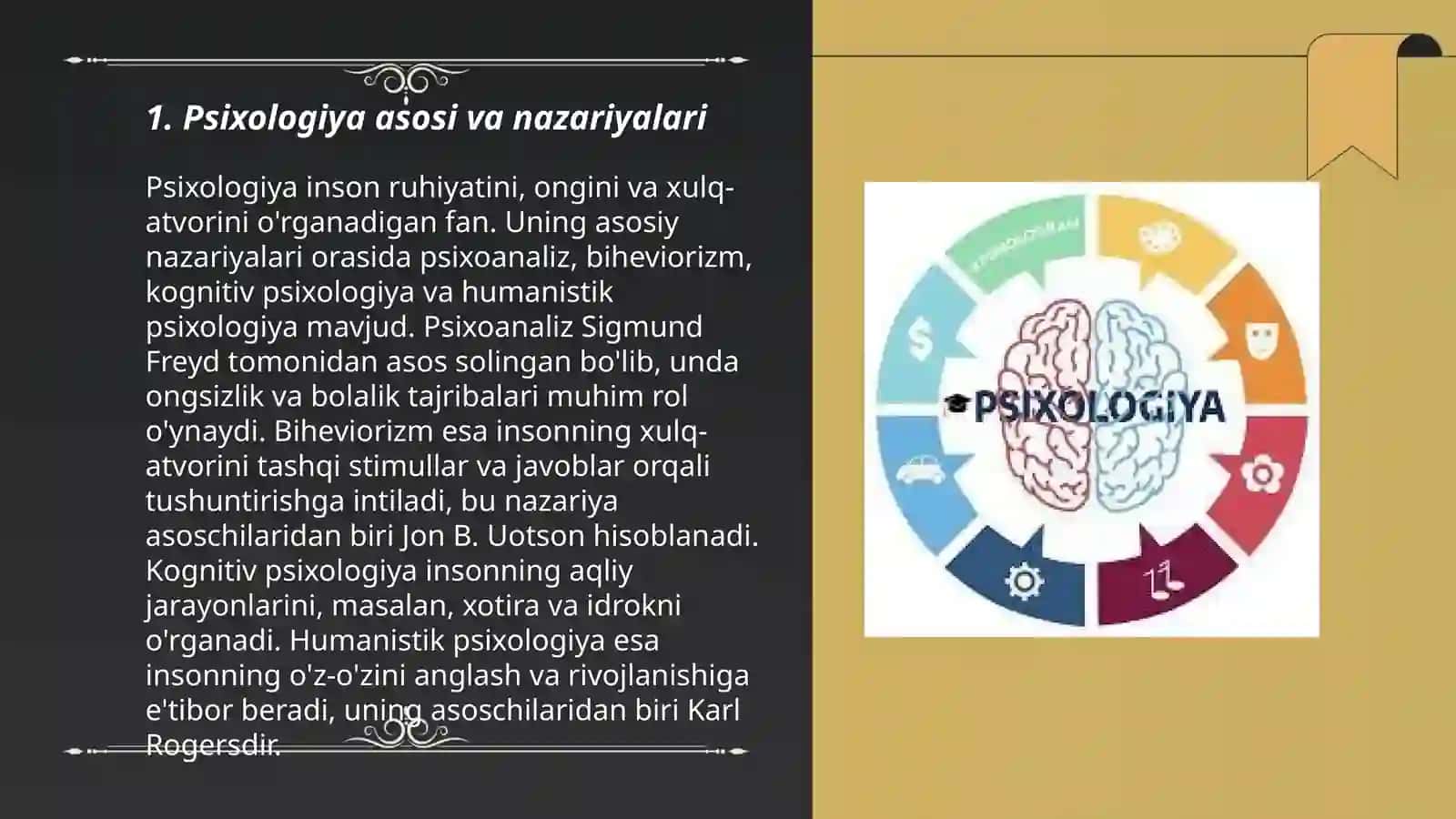 Psixologiya asosi va nazariyalari 3