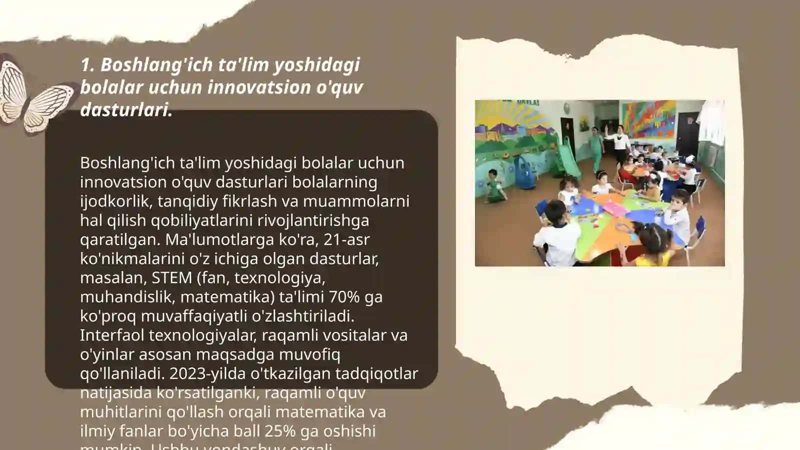 Boshlang'ich ta'lim yoshidagi bolalar uchun innovatsion o'quv dasturlari 3