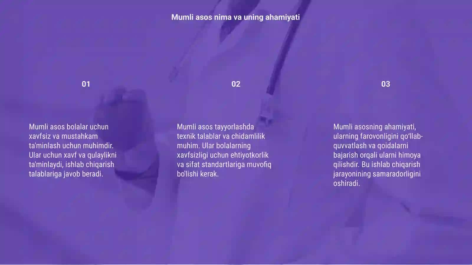 Mumli asos va bolishlarni tayyorlash qoidalari ularga bo'lgan talablar 3