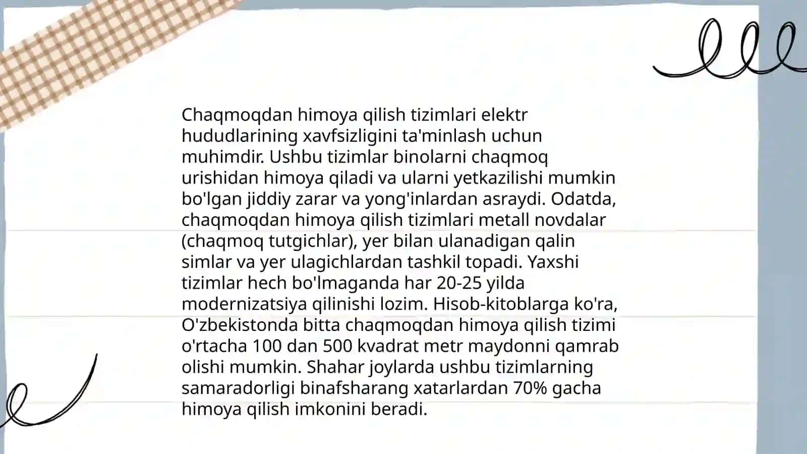 Chaqmoqdan himoya qilish tizimlari 3