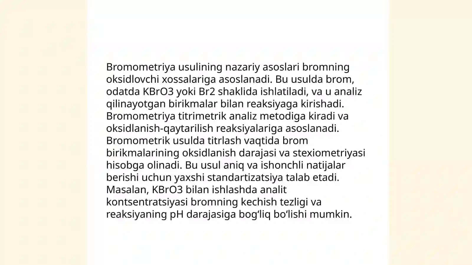 Bromometriya usullari 3