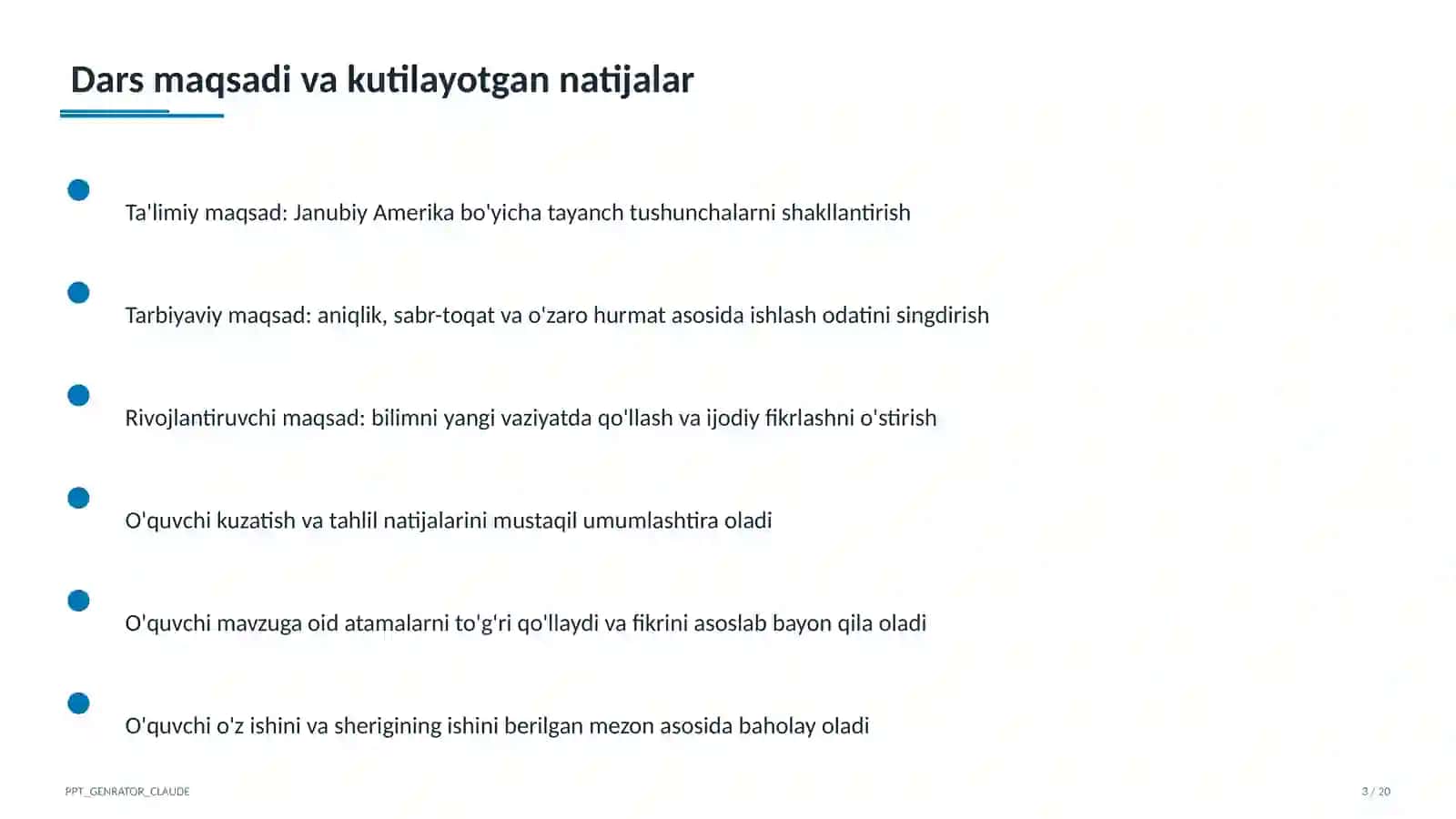Janubiy Amerika (7-sinf) 3