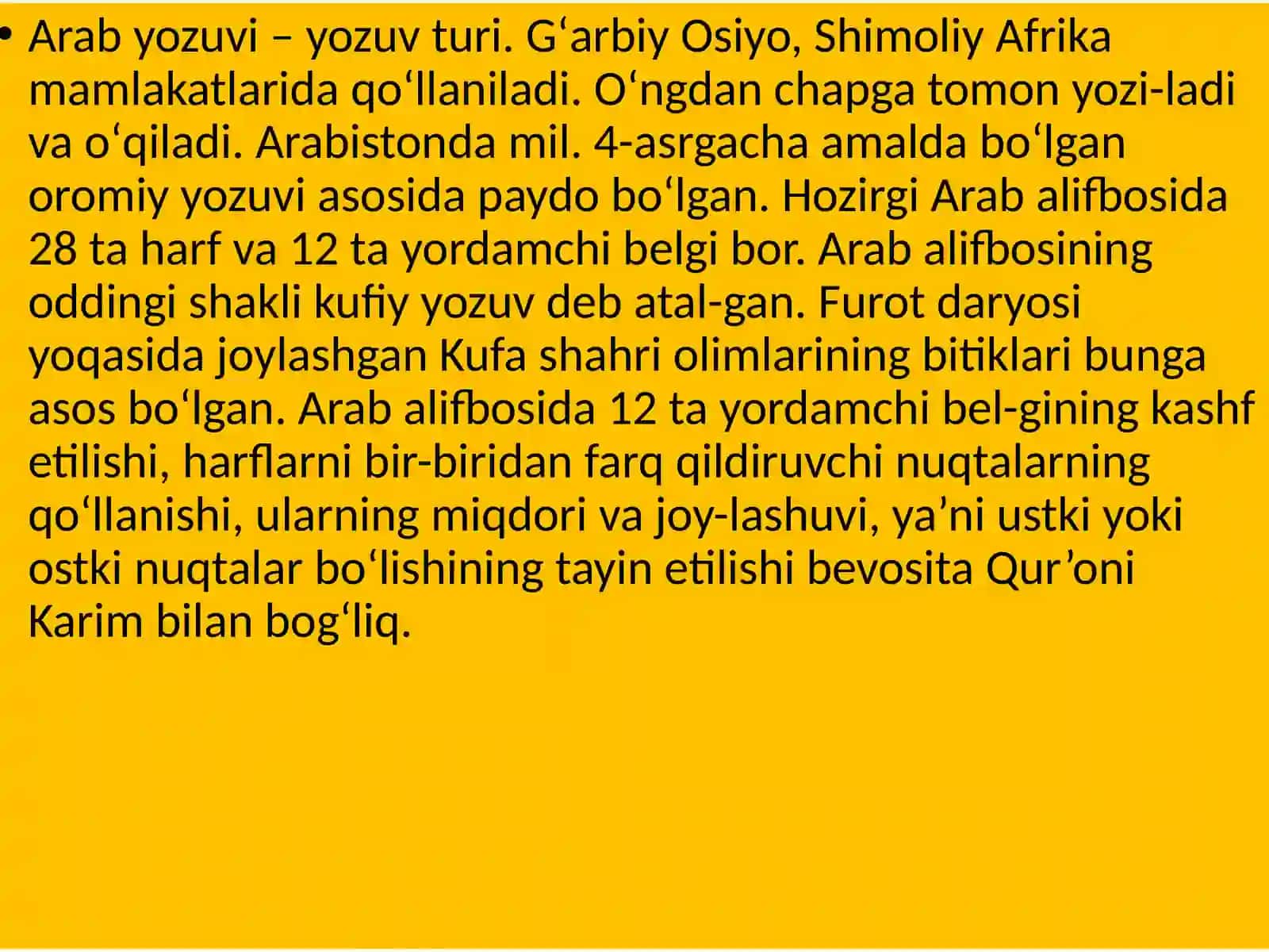 Arab yozuvi 3