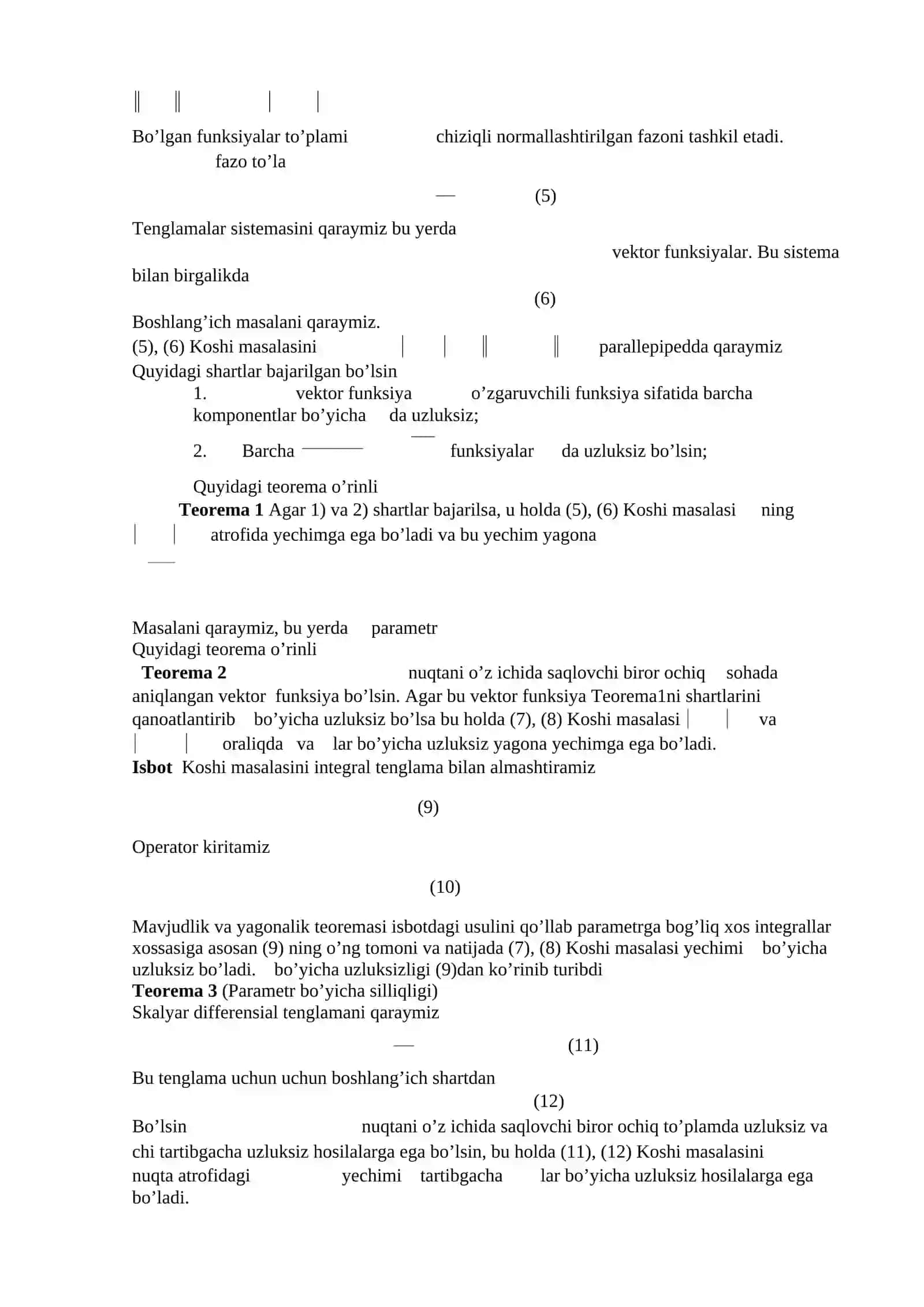 Yechimning davomiyligi 3