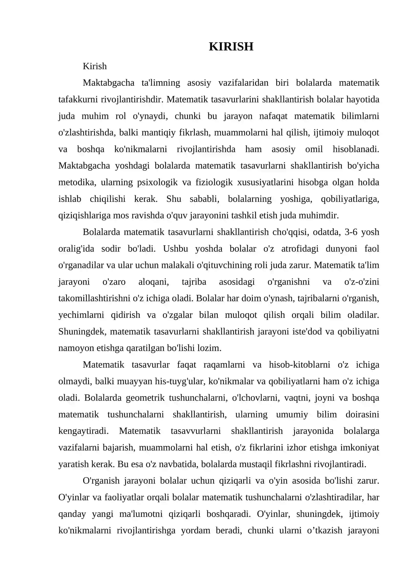 MAKTABGACHA YOSHDAGI BOLALARDA MATEMATIK TASAVURLARINI SHAKLLANTIRISH METODIKASI 3