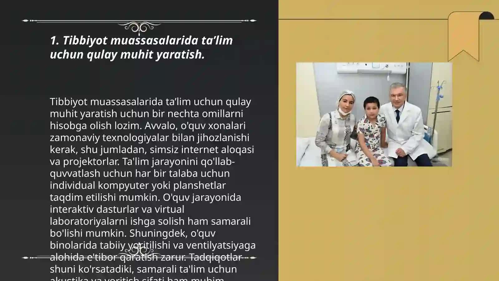 Uzoq Muddatli Davolanayotgan Bolalar Uchun Tibbiyot Muasassalari Ta'lim Muhiti 3