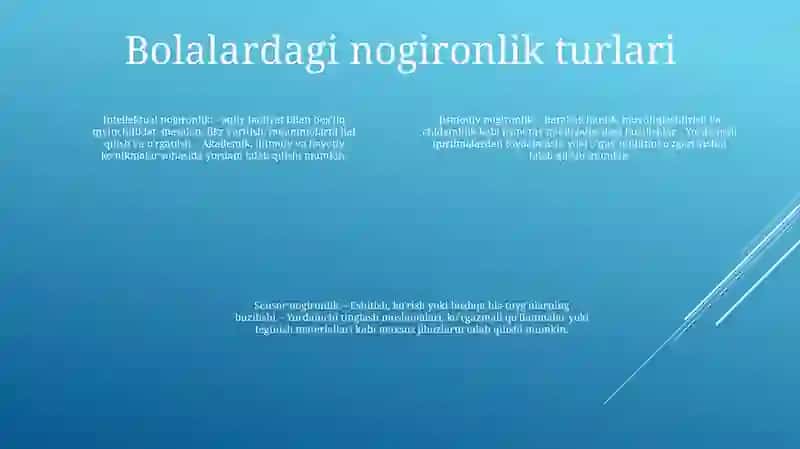 Imkoniyati Cheklangan Bolalar Turlari Va Ularni Inklyuziv TaʼLimga Jalb Qilish 3