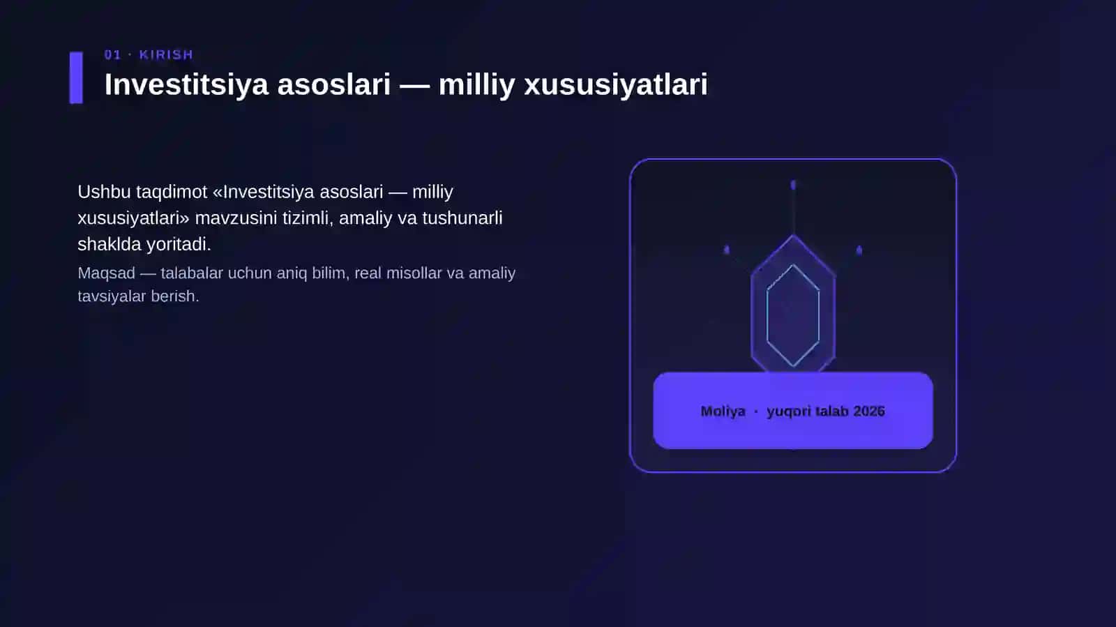 Investitsiya asoslari — milliy xususiyatlari 3