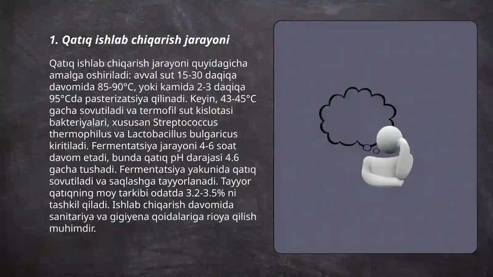 Qatiq tayyorlash texnologiyasi 3