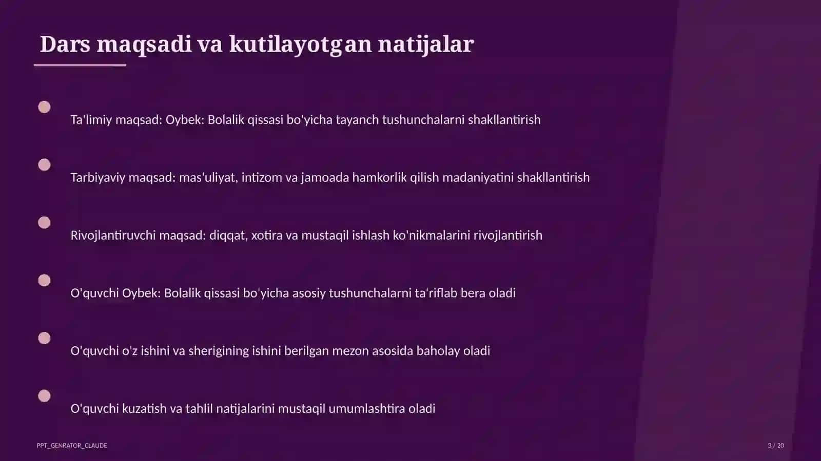 Oybek: Bolalik qissasi (6-sinf) 3