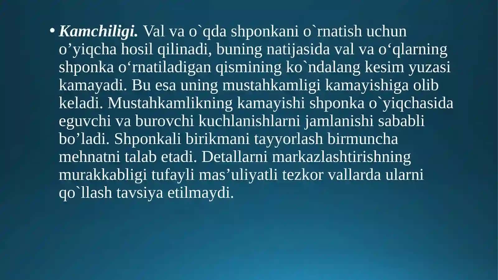 Shponkali birikmalar 3