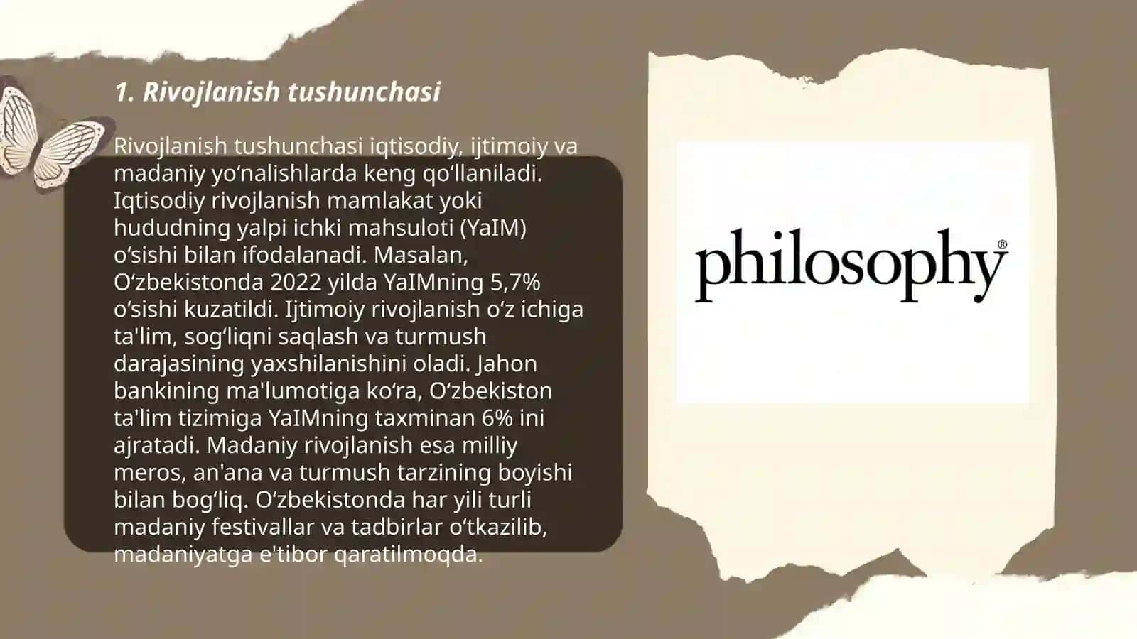 Rivojlanish falsafasi 3