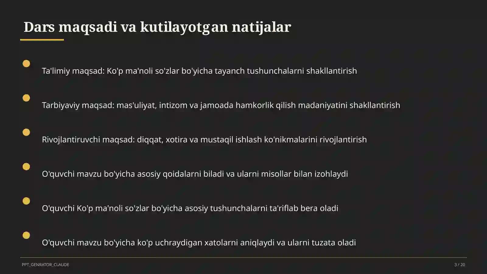 Ko'p ma'noli so'zlar (5-sinf) 3