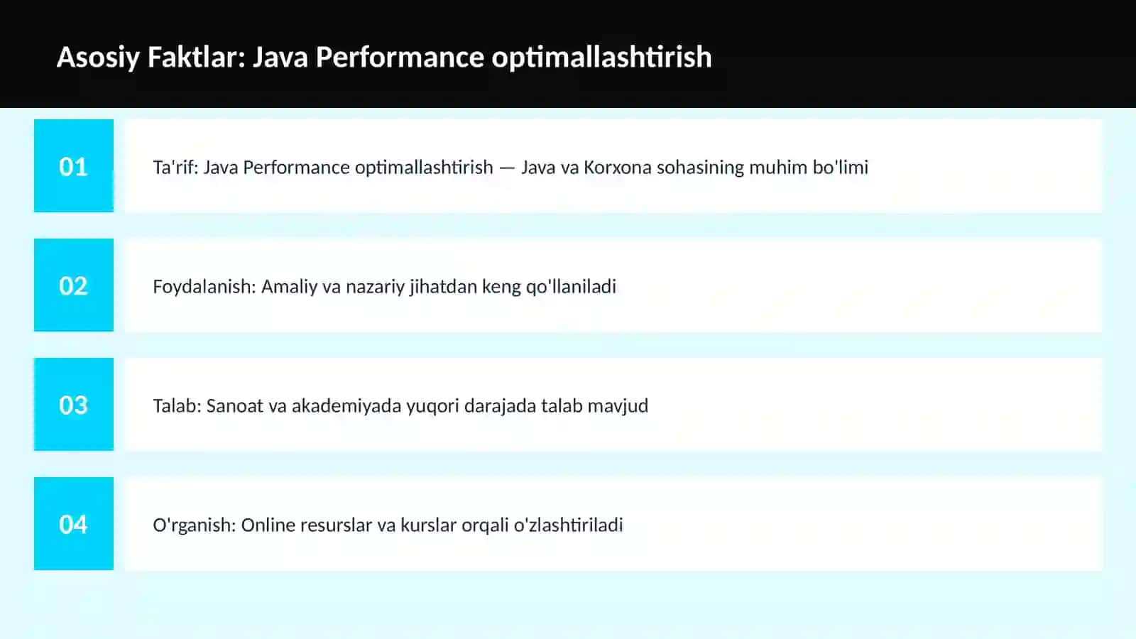DASTURLASH | JAVA VA KORXONA 3