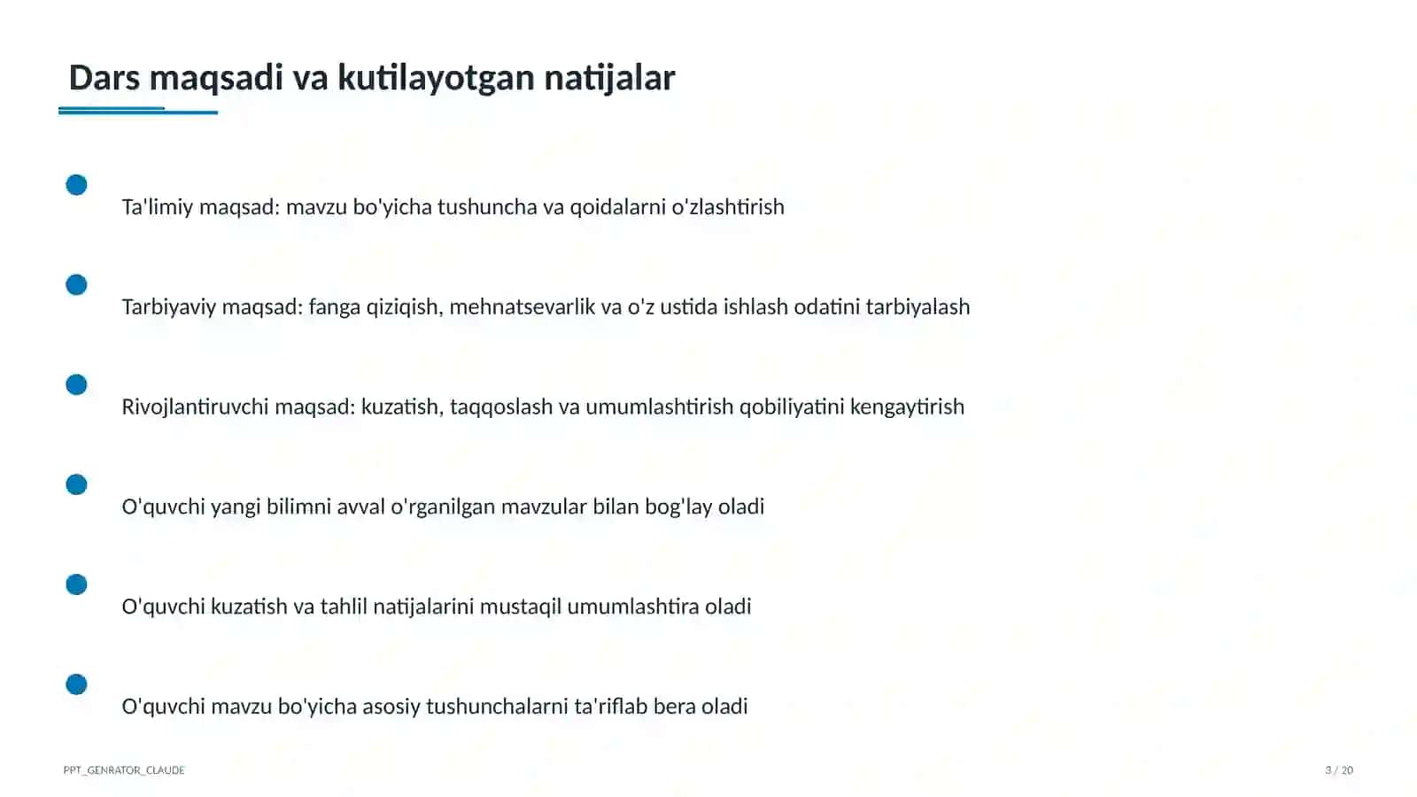 Sinf rahbarining yillik ish rejasi 3