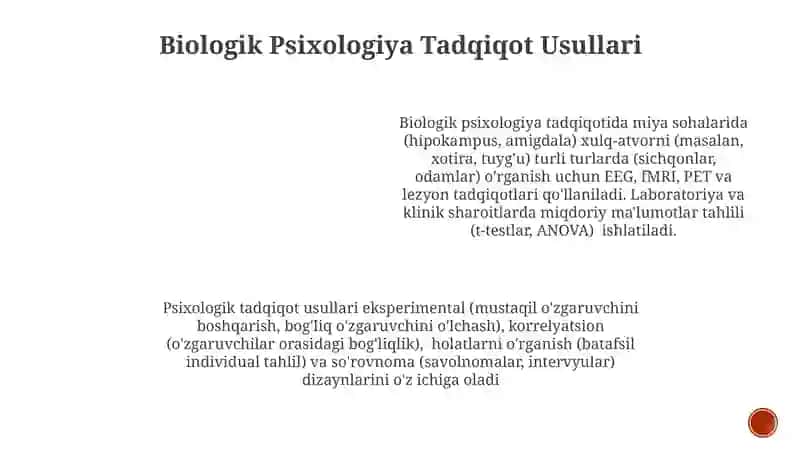 Psixalogiyani tadqiqot metodlari va tarmoqlari 3