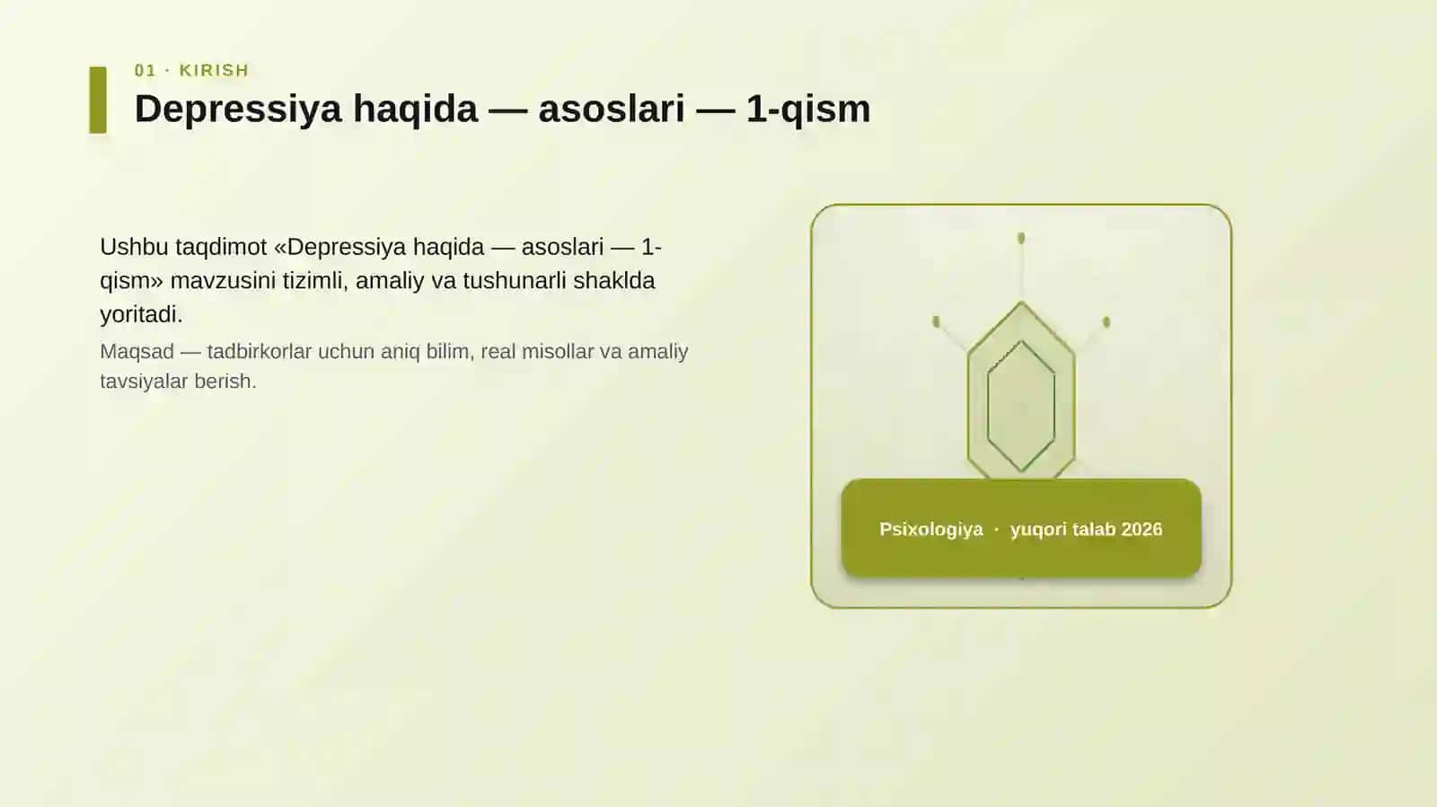 Depressiya haqida — asoslari — 1-qism 3
