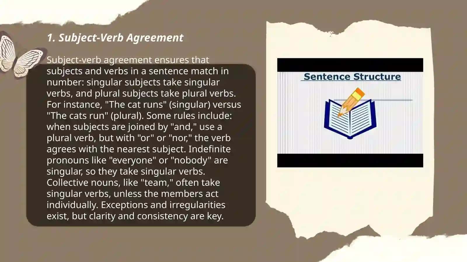 Sentence structure 3