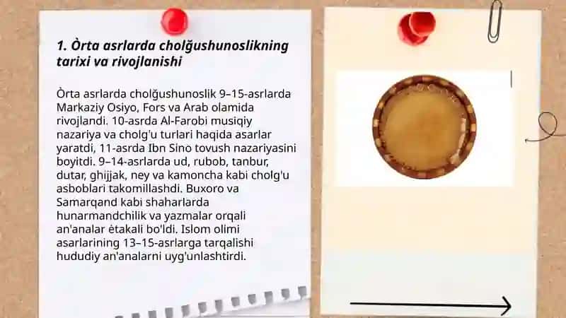 Òrta asrlarda cholğushunoslik 3