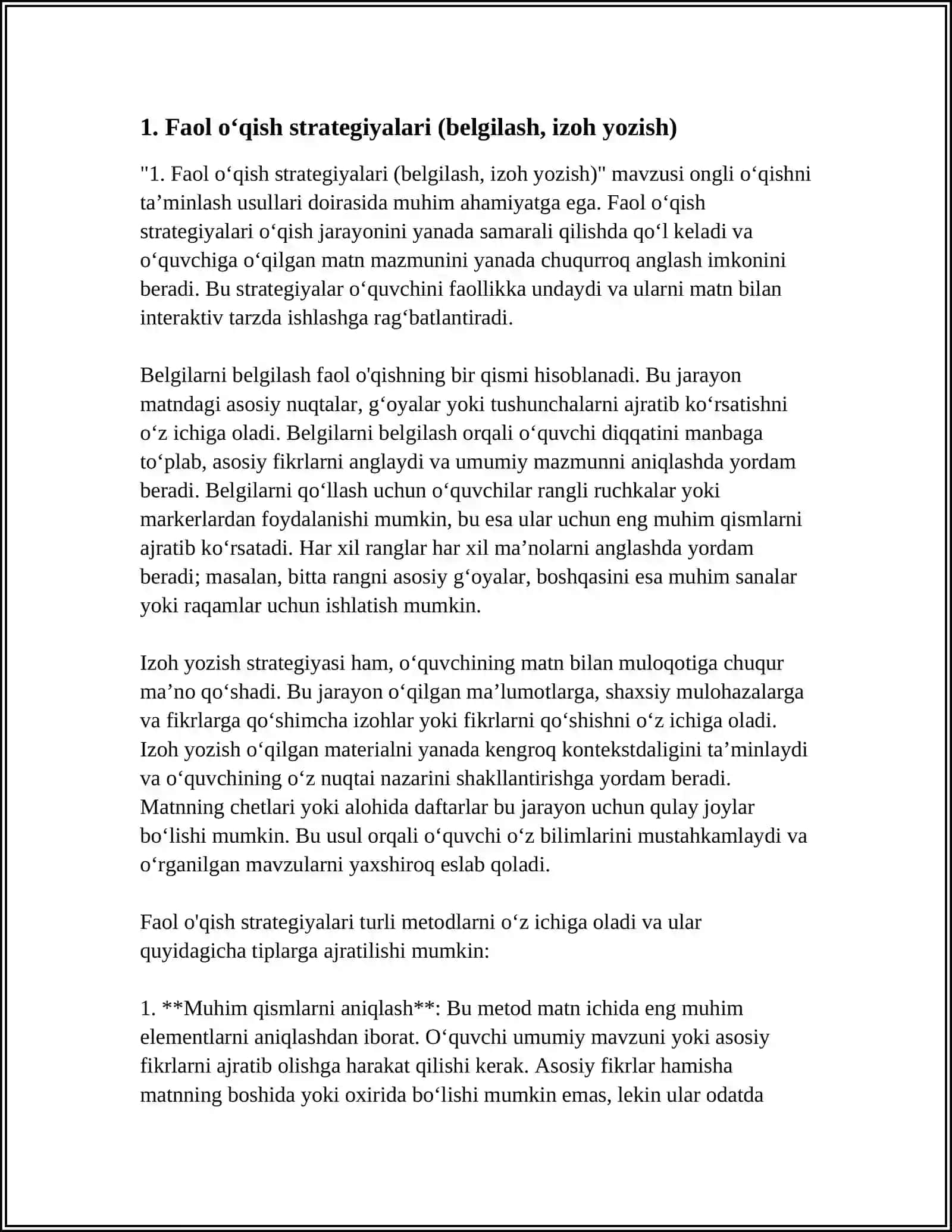 ONGLI OʻQISHNI TAʼMINLASH USULLARI 3