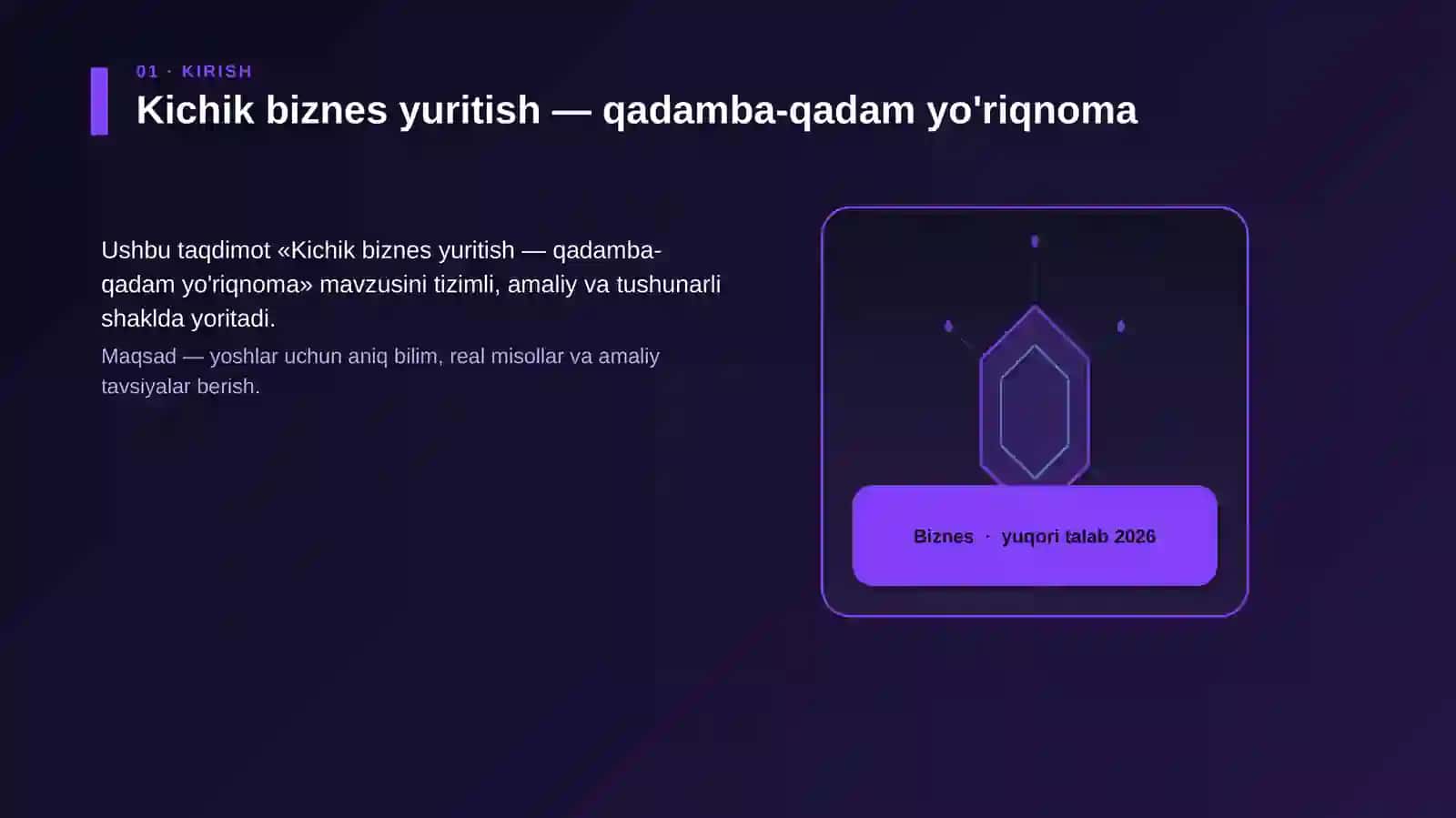 Kichik biznes yuritish — qadamba-qadam yo'riqnoma 3