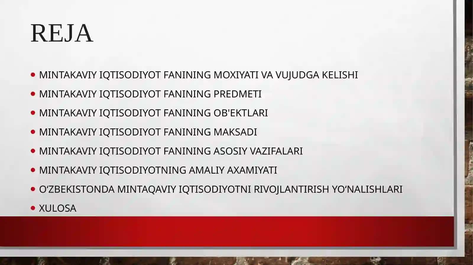 Mintakaviy iqtisodiyot fanining maqsadi va vazifalari 3