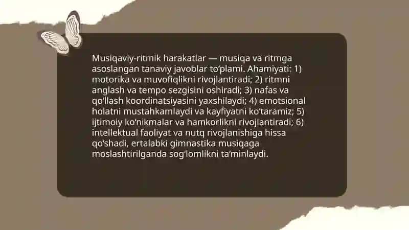 Musiqaviy-ritmik harakatlar 3