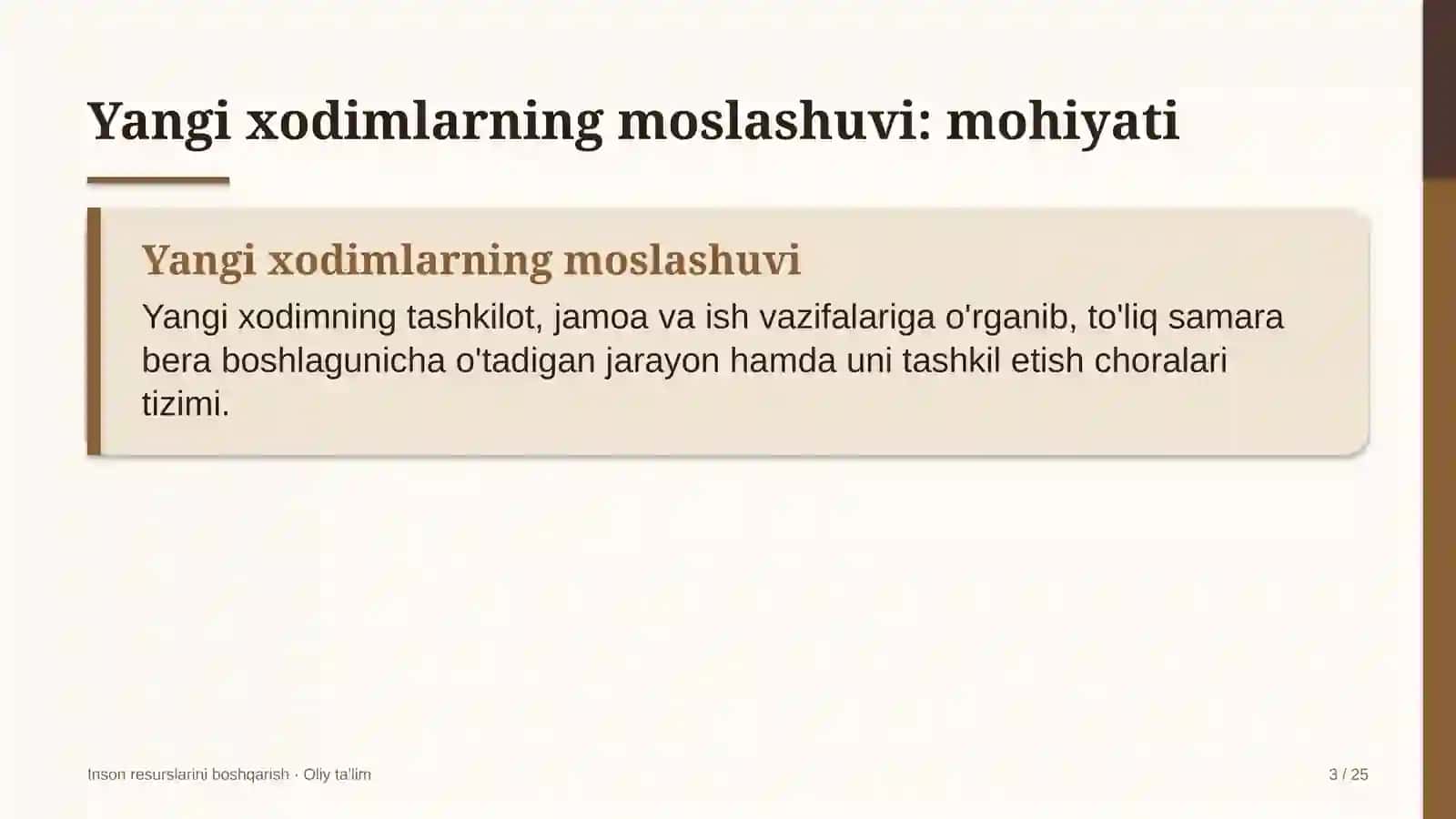 standartlashtirish va sertifikatlashtirish organlarida yangi xodimlarning moslashuvi 7499 3