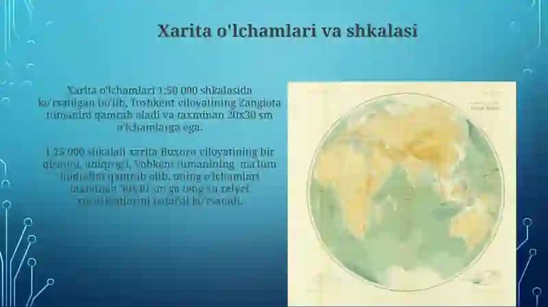Xarita va Rejadagi Gorizontal Yo'nalishlarni Solishtirish 3