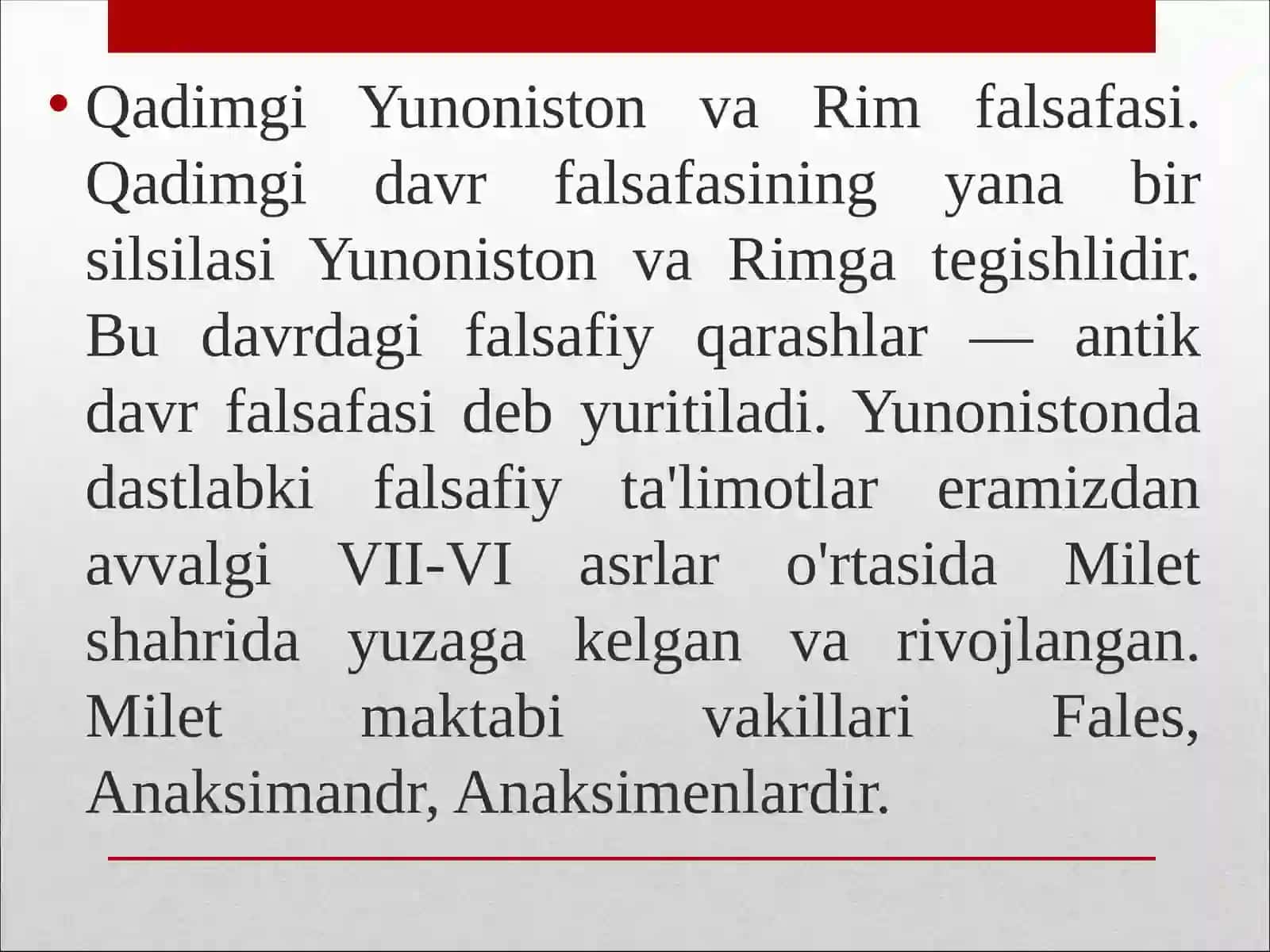 Фалсафий тафаккур тараққиёти босқичлари: Ғарб фалсафаси 3