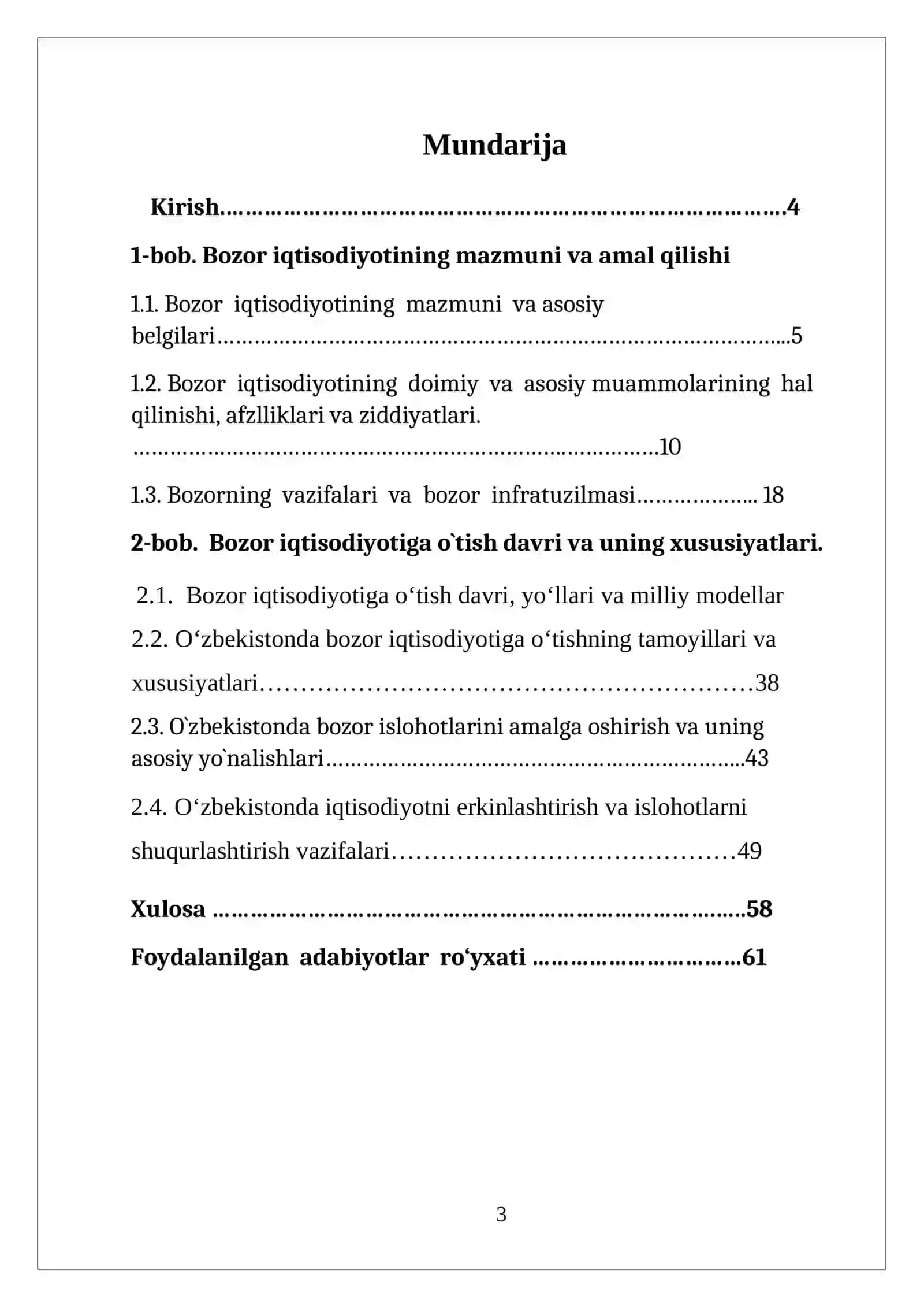 Iqtisodiyotni tartiblashning bozor mexanizmi 3