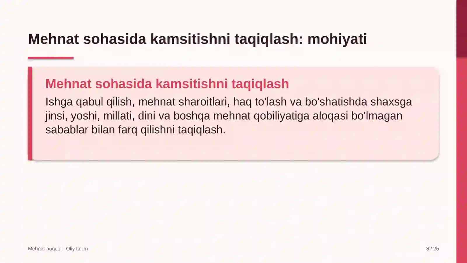 metall konstruksiyalar zavodlarida mehnat sohasida kamsitishni taqiqlash 2847 3
